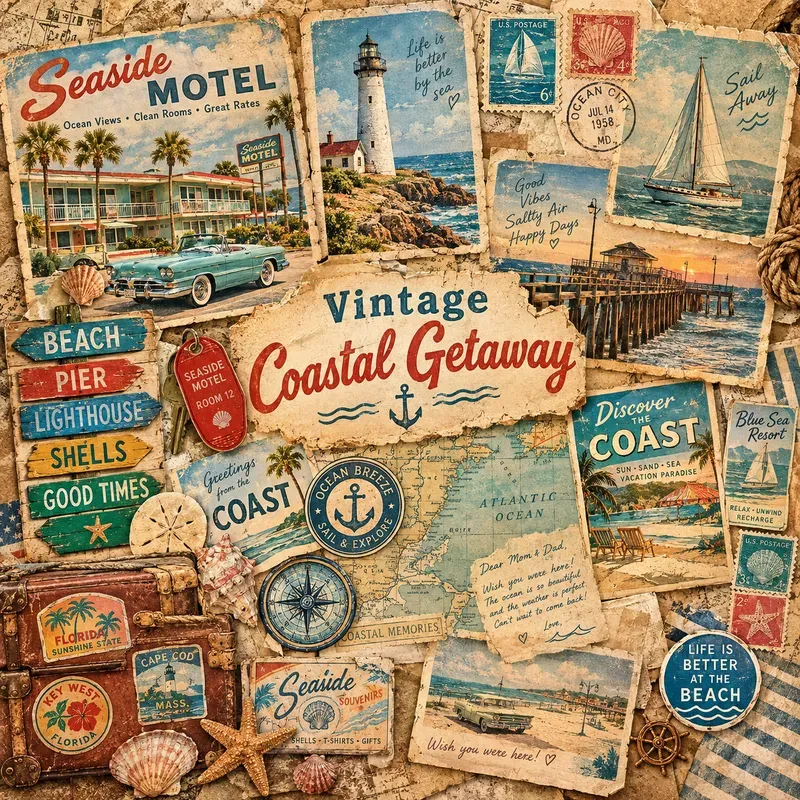 Vintage Americana Collages