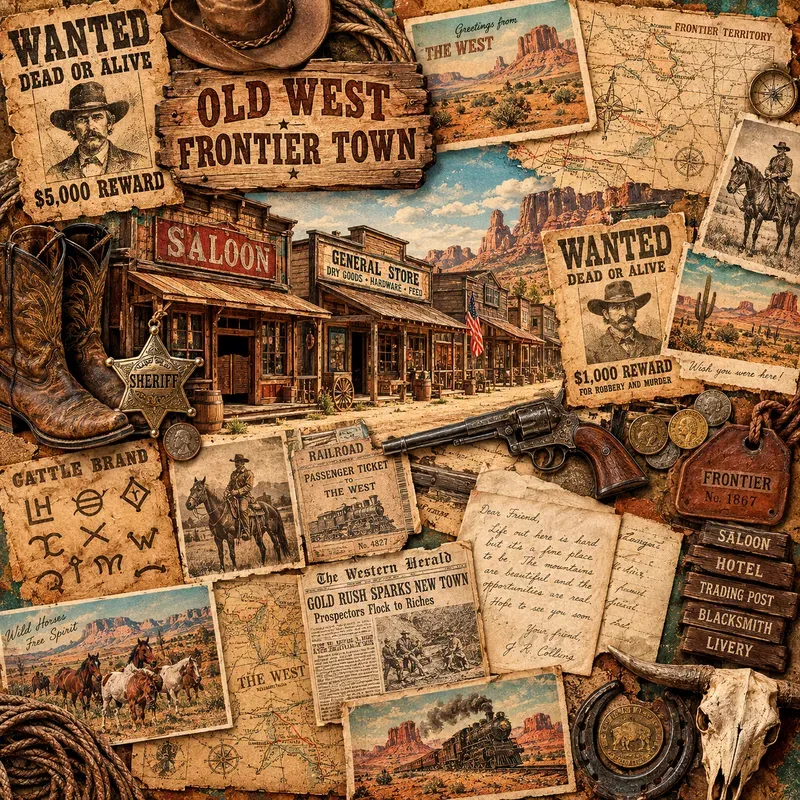 Vintage Americana Collages