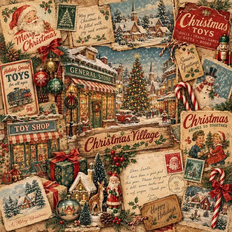 Vintage Americana Collages
