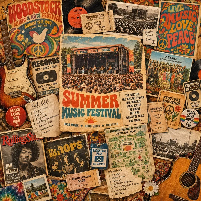 Vintage Americana Collages