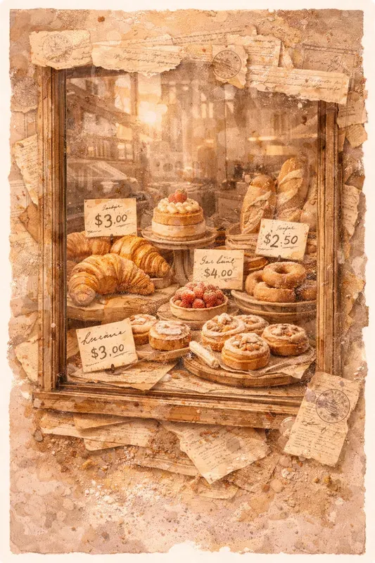 Vintage Bakery Mixed Media Junk Journals