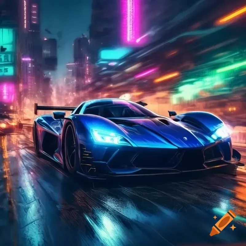 Futuristic Cyberpunk Cars