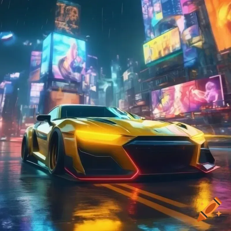 Futuristic Cyberpunk Cars