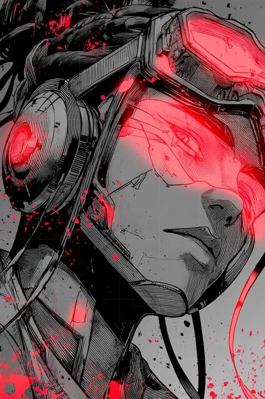 Inked Manga Action Closeups