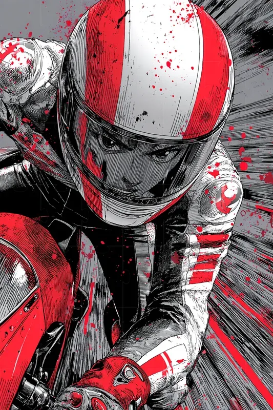 Inked Manga Action Closeups