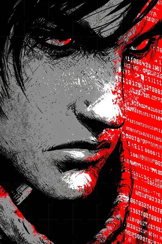 Inked Manga Action Closeups