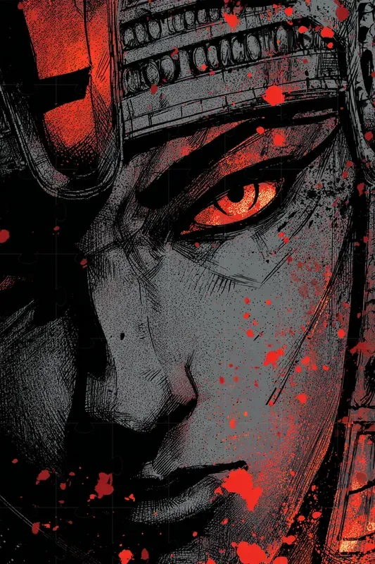 Inked Manga Action Closeups