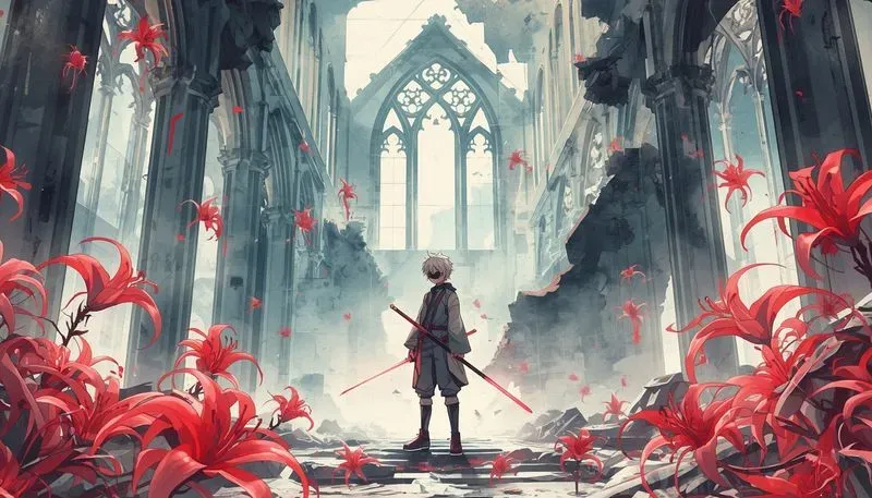 Aesthetic Architectural Anime Watercolors