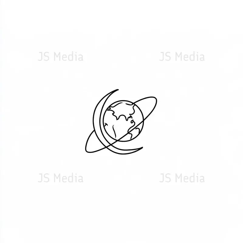 Handdrawn Minimalist Planet Icons