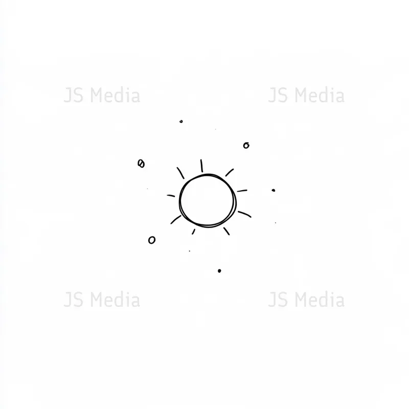Handdrawn Minimalist Planet Icons