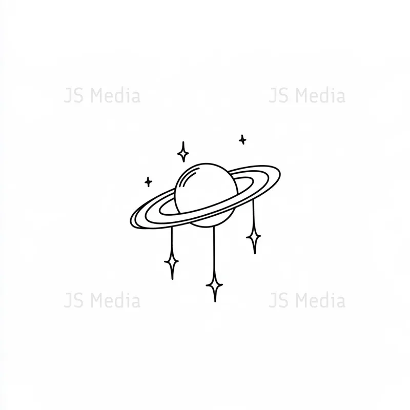 Handdrawn Minimalist Planet Icons