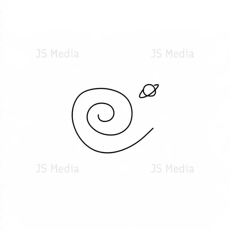Handdrawn Minimalist Planet Icons
