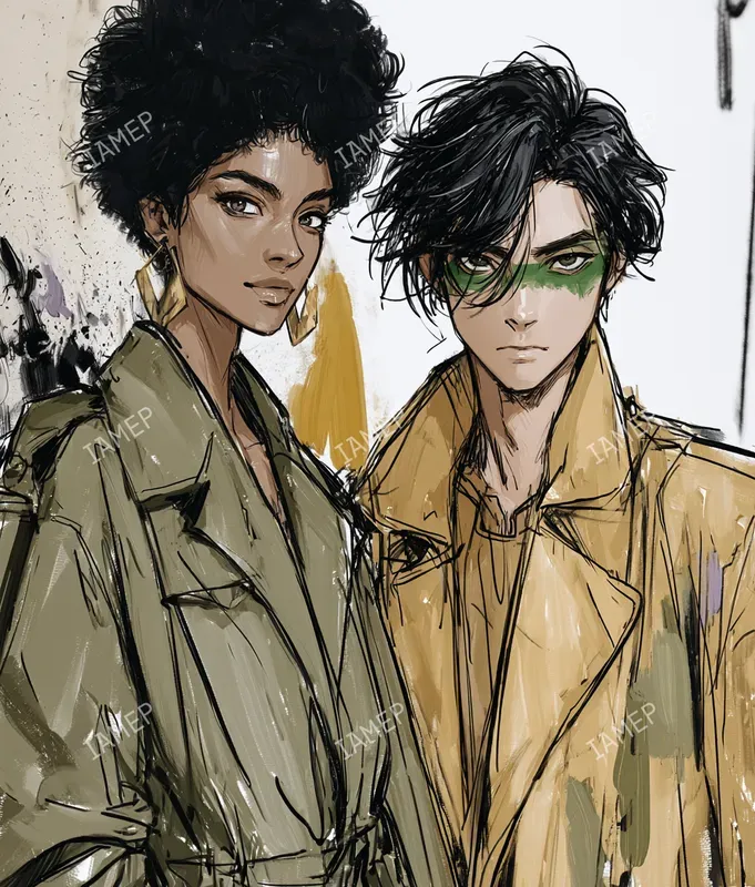 Expressive Painterly Character Portraits