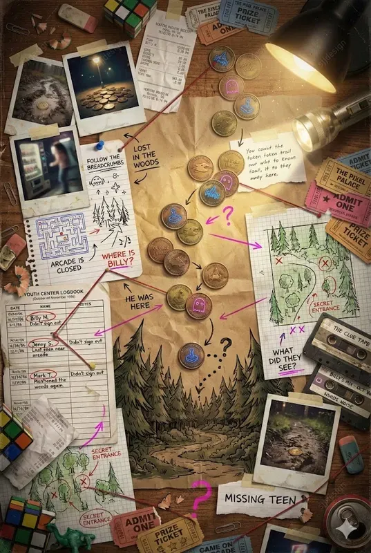 80s Mystery Collages Casefile Style