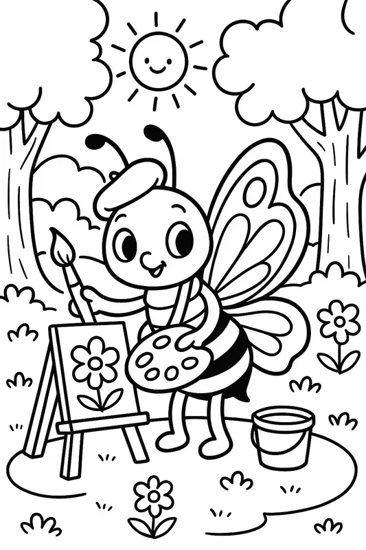 Tiny Workers Cute Jobs Coloring Fun