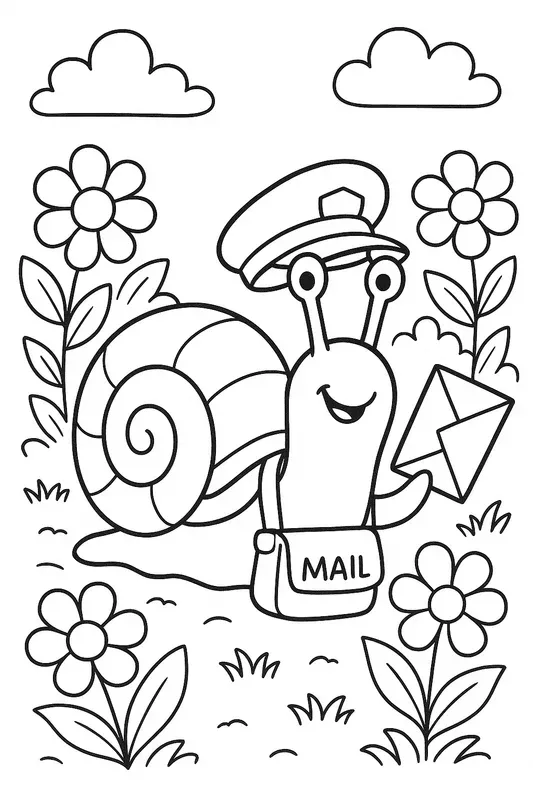 Tiny Workers Cute Jobs Coloring Fun