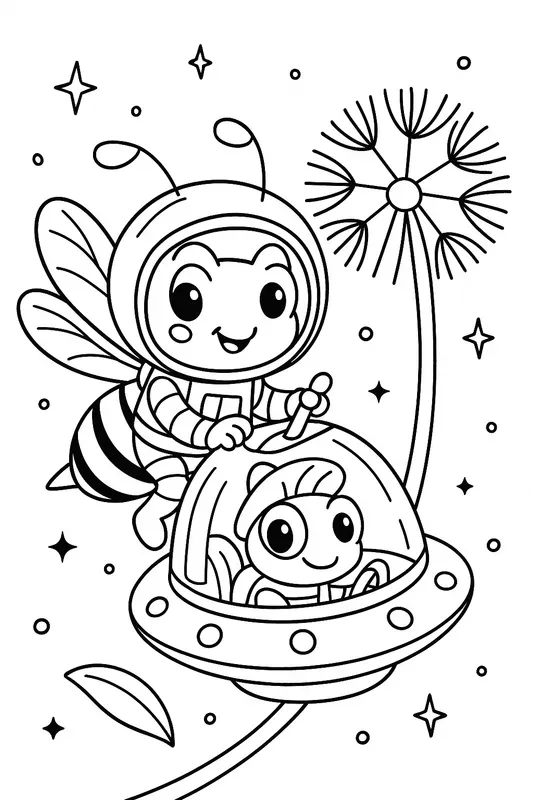 Tiny Workers Cute Jobs Coloring Fun