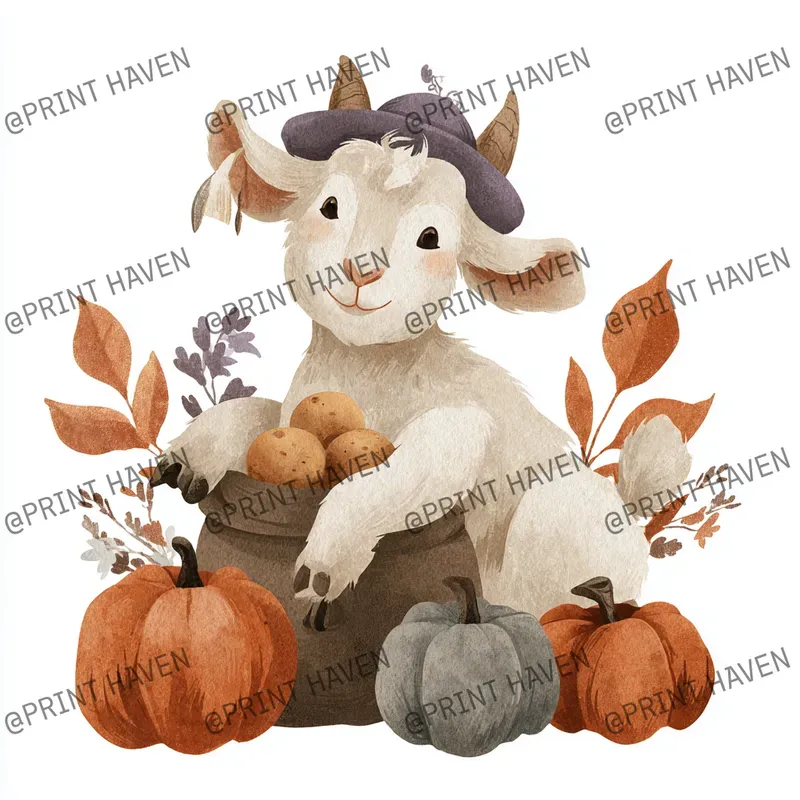 Cute Cartoon Autumn Animals