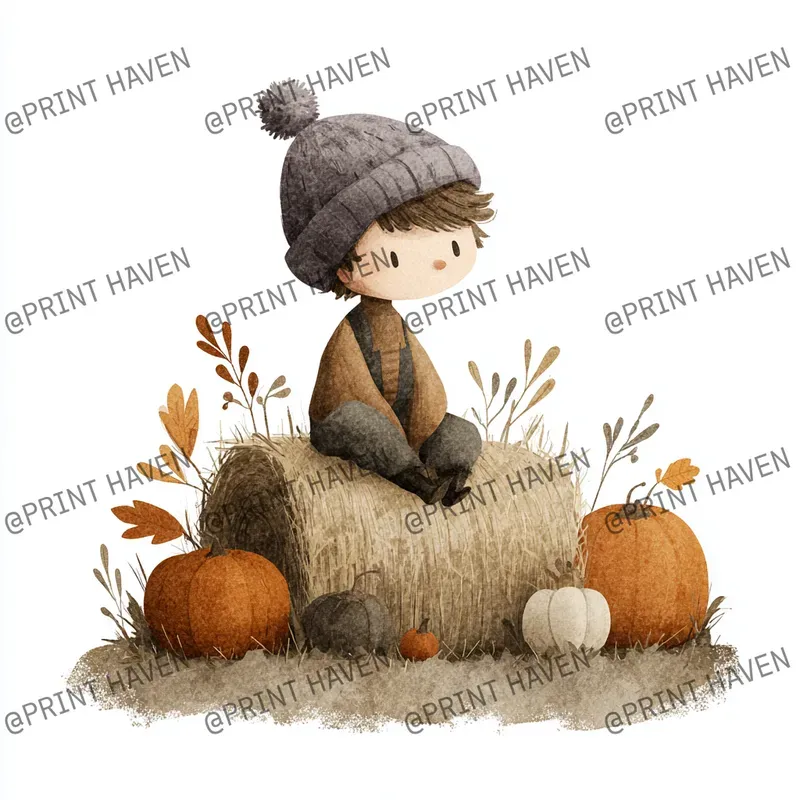 Cute Cartoon Autumn Animals