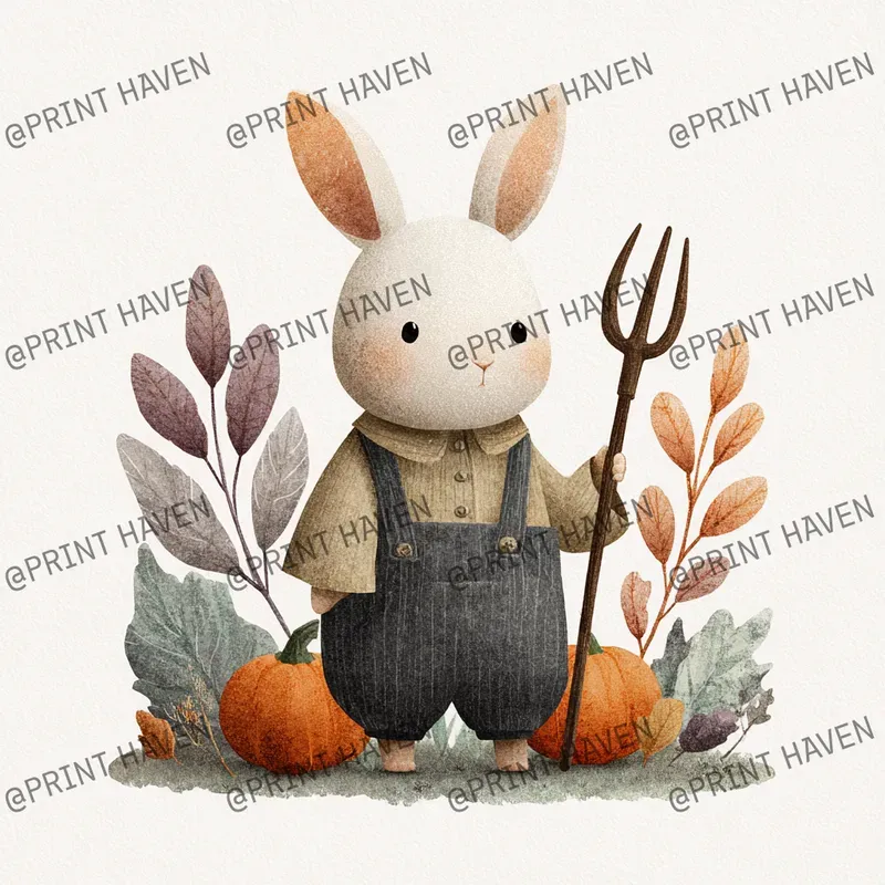 Cute Cartoon Autumn Animals