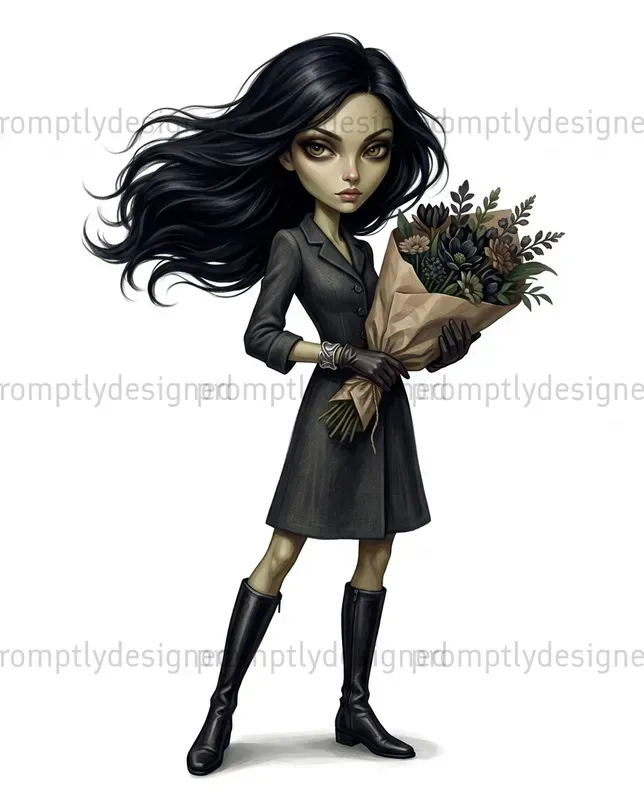 Fashion Editorial Girl Clip Art
