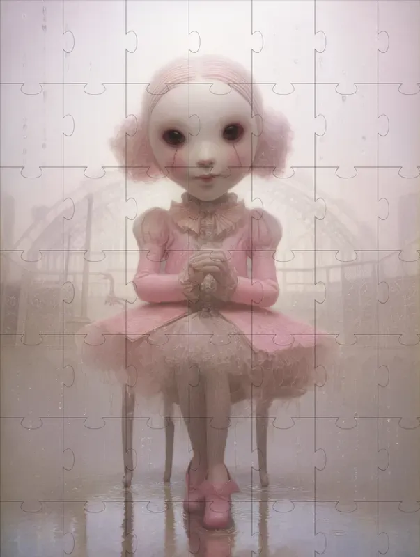 Unsettling Dreamlike Character Images