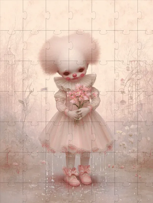 Unsettling Dreamlike Character Images