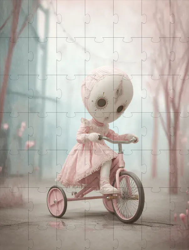 Unsettling Dreamlike Character Images