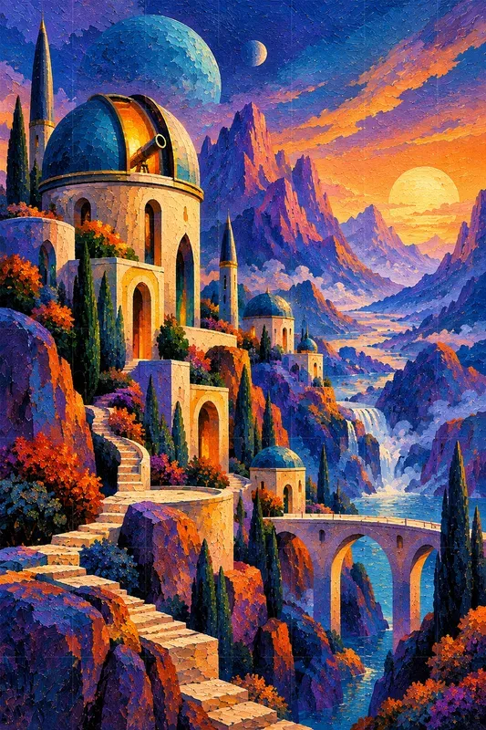 Geometric Dreamscape Wall Art