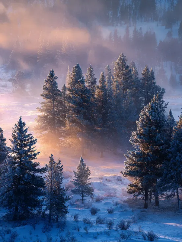 Realistic Misty Landscape Photography