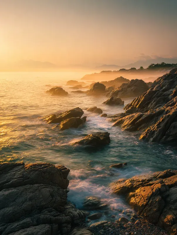 Realistic Misty Landscape Photography
