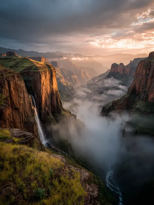 Realistic Misty Landscape Photography