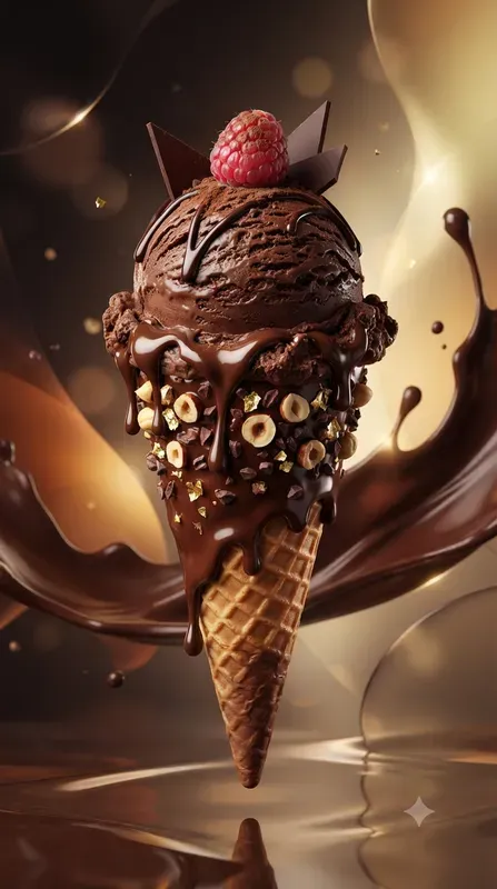 Premium 3D Ice Cream Commercial Art