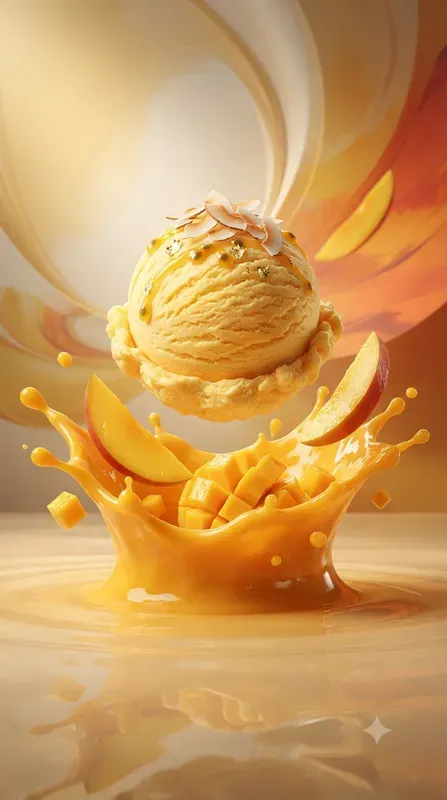 Premium 3D Ice Cream Commercial Art