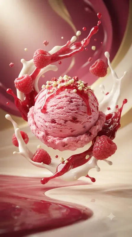 Premium 3D Ice Cream Commercial Art