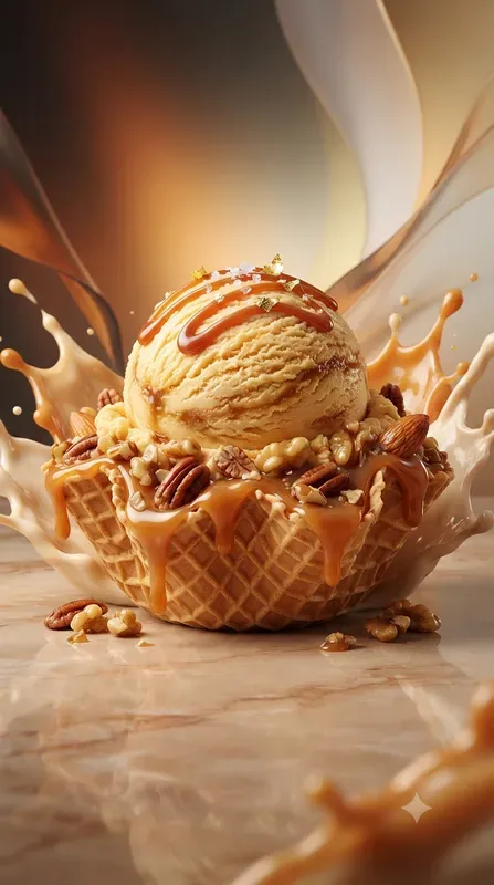 Premium 3D Ice Cream Commercial Art
