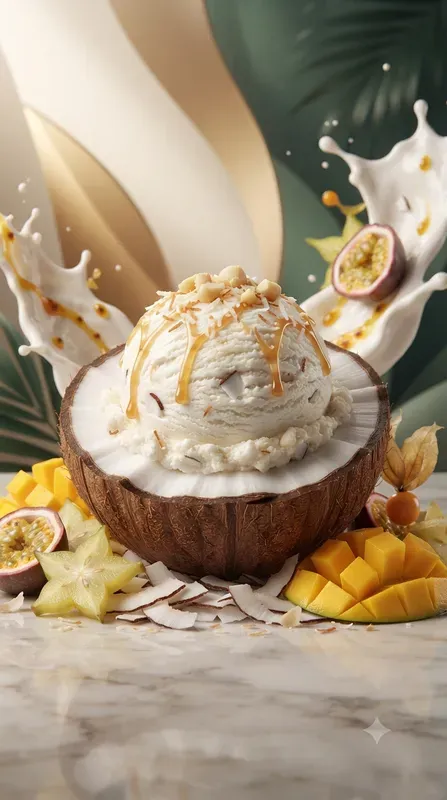 Premium 3D Ice Cream Commercial Art