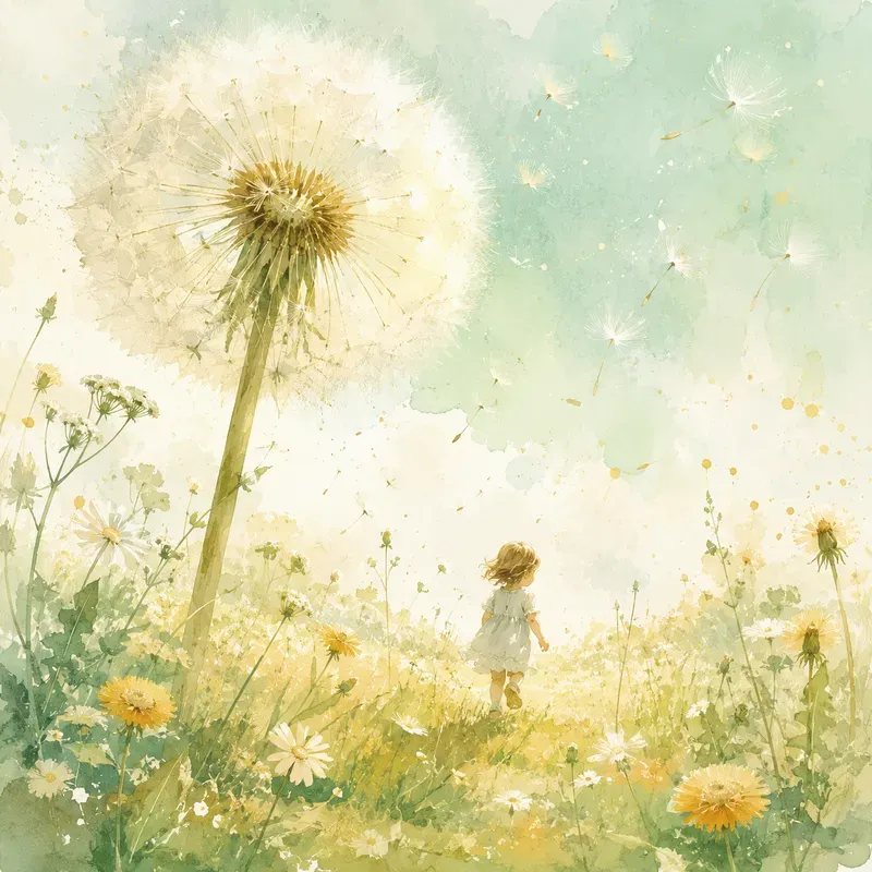 Botanical Breeze Watercolor Scenes