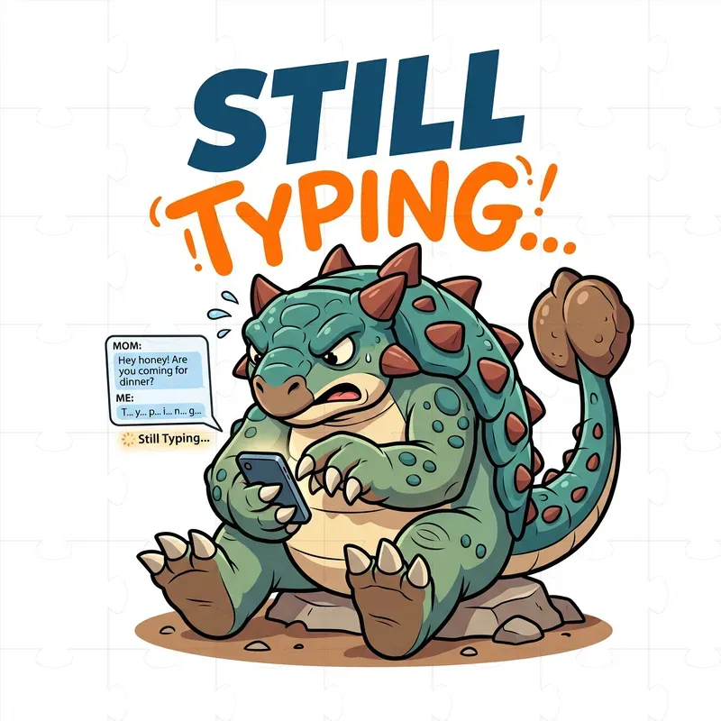 Funny Dino Daily Struggles