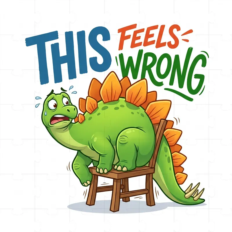 Funny Dino Daily Struggles