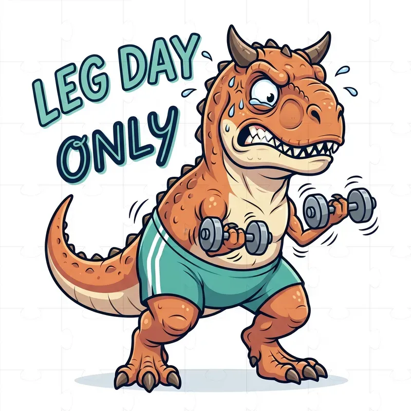 Funny Dino Daily Struggles