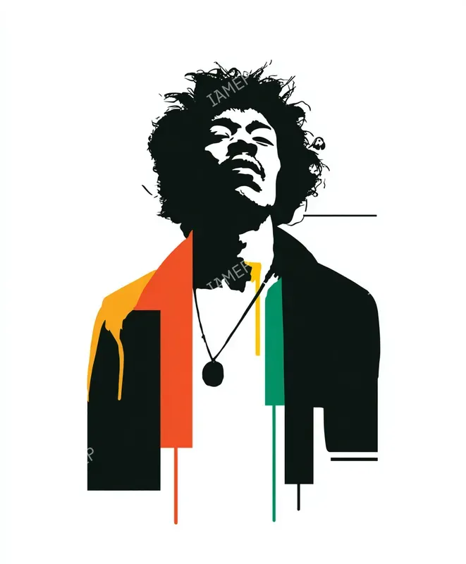 Stencil Colordrip Portraits