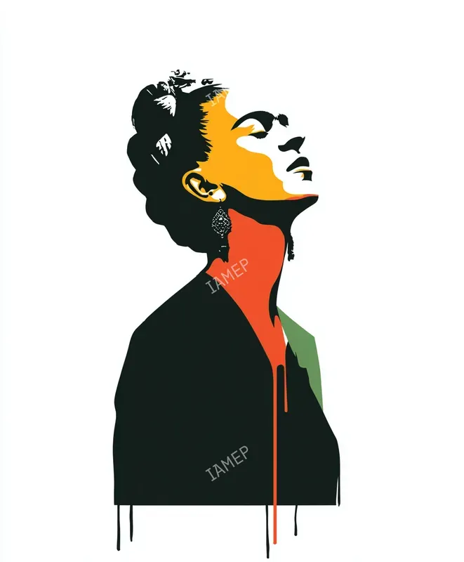 Stencil Colordrip Portraits