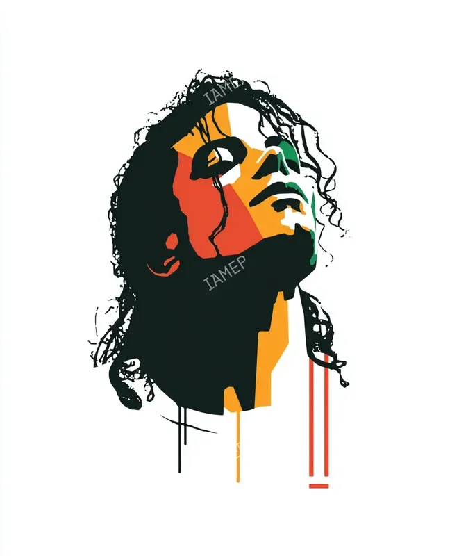 Stencil Colordrip Portraits