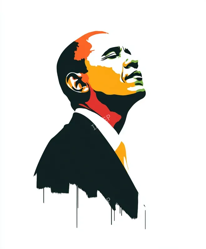 Stencil Colordrip Portraits