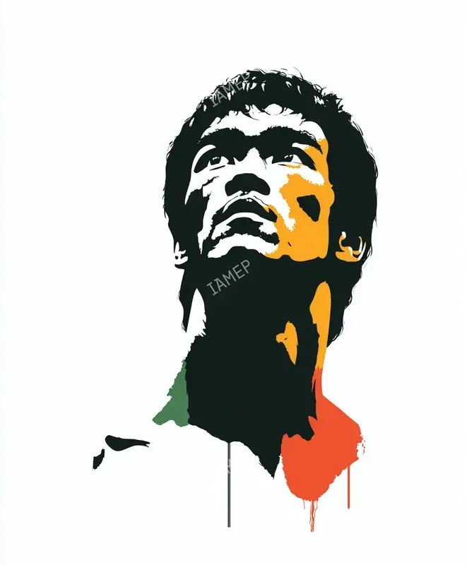 Stencil Colordrip Portraits