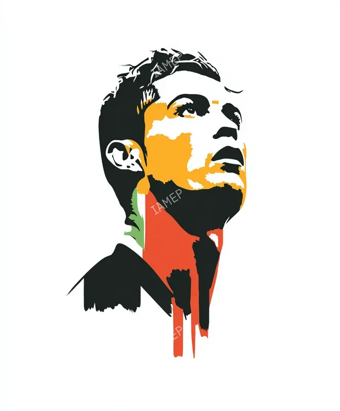 Stencil Colordrip Portraits