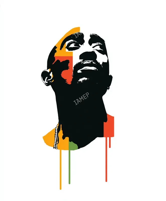 Stencil Colordrip Portraits