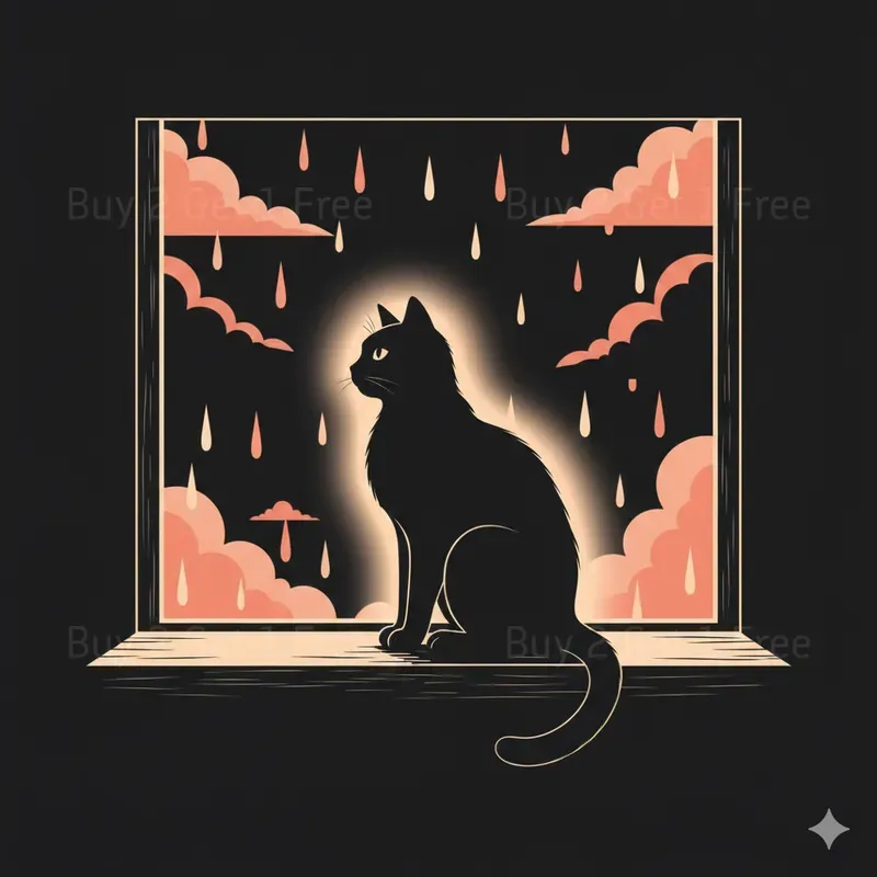 Minimal Glow Silhouette Posters