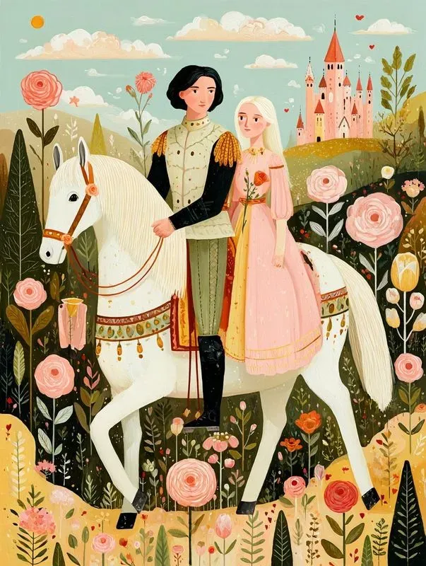 Whimsical Pastel Valentine Illustrations